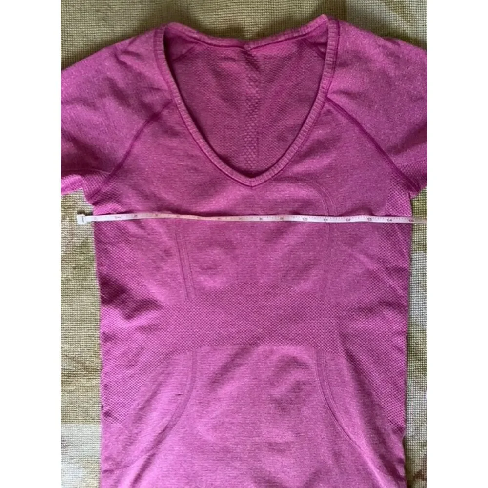 Lululemon Run: Swiftly Tech V Neck Raspberry 6